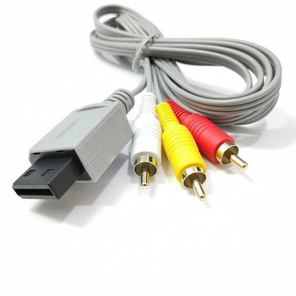Audio Video RCA Cable High Quality Lead for Nintendo Wii Wii U & Mini Console - Aimall