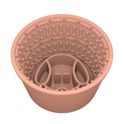 Silicone Pet Slow Feeder Bowl Anti Choke Design Food Dish for Dogs and Puppies