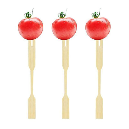 1000x Bamboo Catering Forks for BBQ & Cocktail Finger Food - Aimall