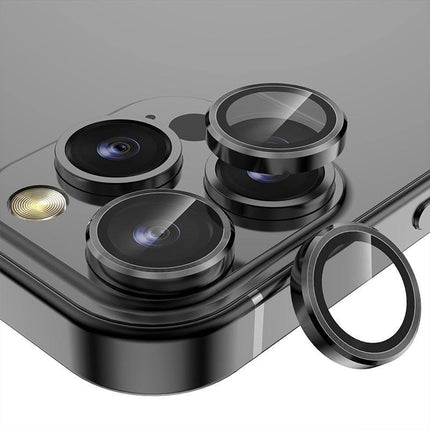 For iPhone 13/13 Mini Metal Camera Lens Glass Screen Protector - Aimall