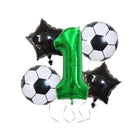 32 Inch Green Soccer Balloons 5 Pieces Set World Cup Birthday Party Decoration