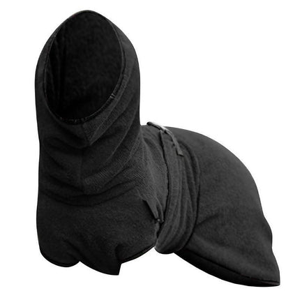 Pet Bathrobe Clothes Dog Towel Drying Robe Soft Warm Super Absorbent Black - Aimall