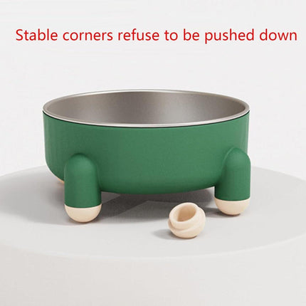 Anti-Tip Stainless Steel Dog Bowl Pet Basin for Dogs Cats Durable Feeding Dish