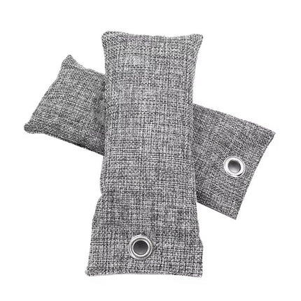 4pcs Bamboo Charcoal Deodorant Bags Activated Carbon Odor Absorber Linen Bags