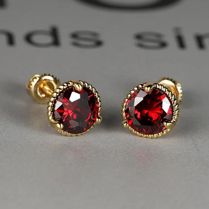 Three Claws Twisted Lace Threaded Stud Earrings Simple Elegant Earrings Women