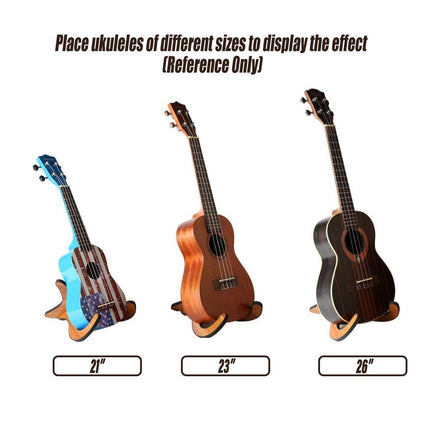 Wood Colour Folding Guitar Stand Floor Rack Portable