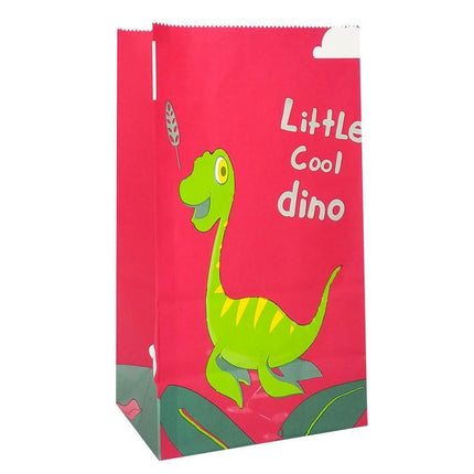 100PCS Kraft Paper Party Bag Seal Birthday Favor Kids Dinosaur Candy paper bag Aimall