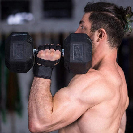 Weight Lifting Training Gloves Women Men Fitness Sports Body Building Gym Gloves - Aimall