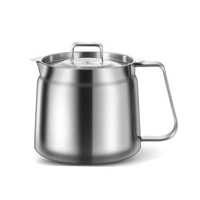 1500ml Stainless Steel Oil Filter Pot Oil Strainer for Kitchen Cooking Frying