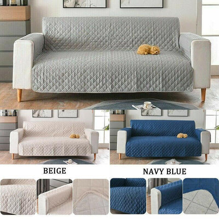 190x195cm Seater Pet Sofa Protector Cover Quilted Couch Covers Lounge Slipcover - Aimall