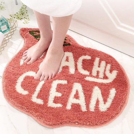 Cute Fruit Bathroom Mat Anti Slip Floor Carpet for Doorway Toilet Soft Bath Rug
