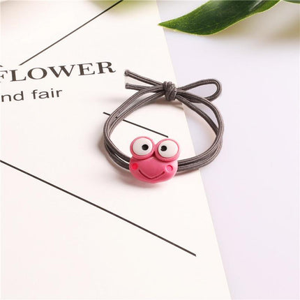 Cartoon Hair Rubber Hair Ring Frog Head Rope Hand Strap Couples Girl Hair Rope