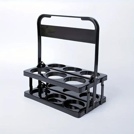 Portable Foldable Plastic Beer Carrier Basket Drinks Storage Tote Stand Holder