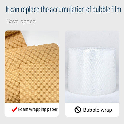 Cowhide Pressure Bubble Paper Roll Shock Absorbing Biodegradable Cushioning Wrap
