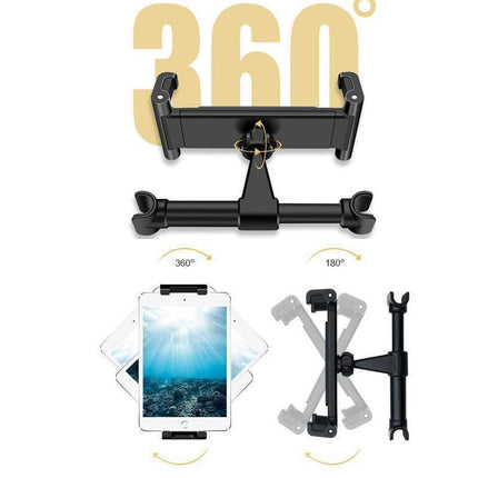 Universal Car Seat Back Headrest Mount Holder for 4.4~11" iPad Phone Tablet - Aimall