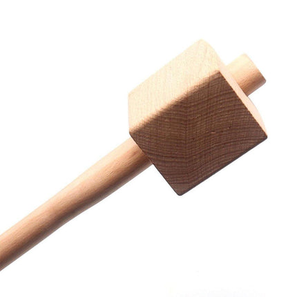 DIY Leather Craft Tools Square Solid Wood Hammer Mallet for Leatherworking