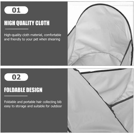 Pet Grooming Shearing Bib for Large Small Dogs Cats Pets 5 Colors Optional - Aimall