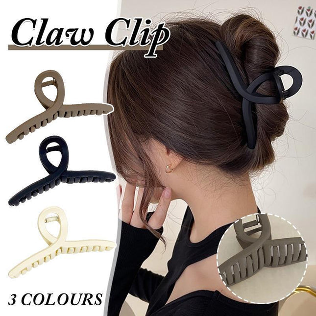Frosted Large Shark Clip Hair Barrettes Ponytail Clip Hair Accessories Vintage - Aimall