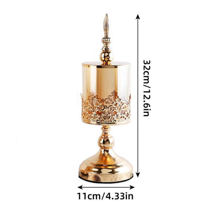 Glass Storage Jar with Lid Candy Jar Decorative Container for Home Storage Decor
