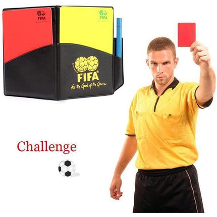 New Sport Football Soccer Referee Wallet Notebook with Red Card and Yellow Card - Aimall