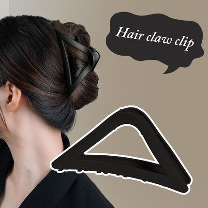 Women's Simple Hair Claws Clip Large Geometric Barrette Ponytail Clamp Hairpin - Aimall