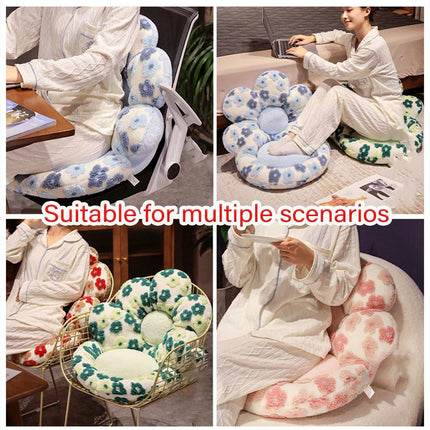 Cute Soft Seat Cushion Flower Shaped Lazy Sofa Pad for Office Chairs and Home Use