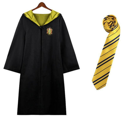 AU Harry Potter Gryffindor Ravenclaw Slytherin Robe Cloak Tie Costume Wand Scarf - Aimall