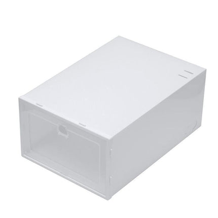 12PCS Shoe Box Storage Case Clear Boxes Foldable Stackable Transparent Organizer - Aimall