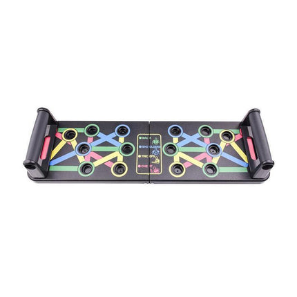 14 in1 Push Up Board Rack Bar Grip Handle Muscle Train Gym Workout Fitness Stand - Aimall