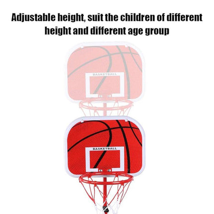Adjustable Basketball Rack with Iron Rod Frame for Indoor and Outdoor Ball Shooting Toy