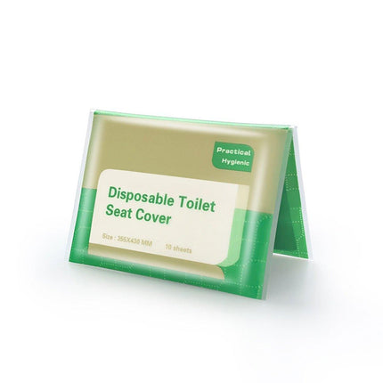 10PCS Disposable Soluble Water Toilet Seat Cover Travel Portable Hygiene Mat