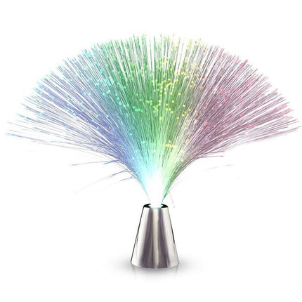 LED Mix Colour Changing Fibre Optic Lamp Crystal Mood Night Light Decor - Aimall