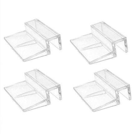 4Pcs Plastic Clips Glass Cover Support Holder Aquarium Fish Tank 6/8/10/12Mm New - Aimall
