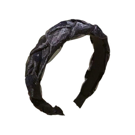 Non-slip braid Hair Accessories Hair Hoop Bands Women Girl Flower Headband Party - Aimall