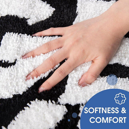 Non Slip Absorbent Bathroom Floor Mat Soft Washable Door Rug Home Decor
