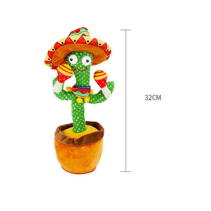Talking Toy Dancing Cactus Doll Speak Talk Sound Record Repeat Kawaii Funny Toy - Aimall