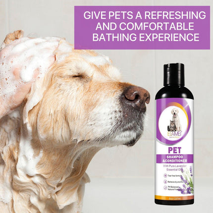 2in1 Pet Shampoo Conditioner for Dog Cat Tearless Grooming Soothing Clean Shower - Aimall