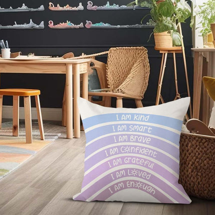 6pcs Rainbow Boho Inspirational Cushion Cover Set Home Decor Throw Pillow Case