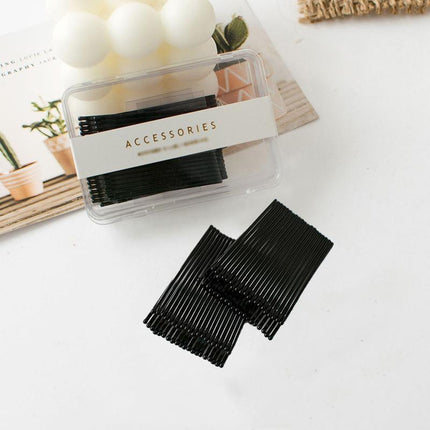 40 PCS Short Black Waved Hair Pins Bobby Pins Grips Salon Dance Hair Accessories - Aimall