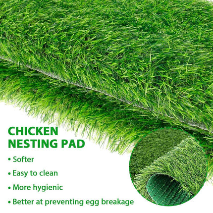 Washable Chicken Nesting Pad Egg Nest Grass Mat forLaying Boxes Hen House