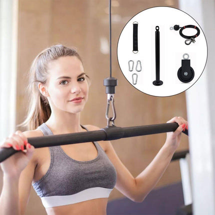 Home Fitness Equipment Pull Down Training Set Tricep Workout Accessories Gym