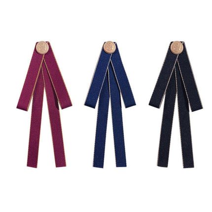 3PCS Unisex Pure School Uniform Tie Bow College Style Student JK Shirt Accessory