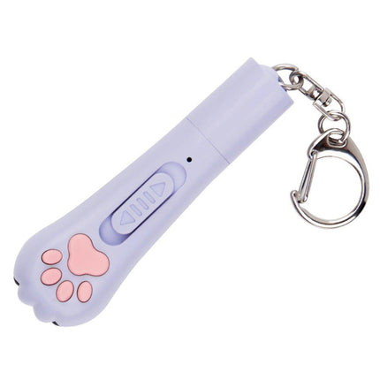 Mini Handheld Cat Claw Teasing Toy Interactive Pet Play Wand for Kitten Exercise