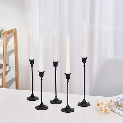 3X Taper Candle Holders Long Table Decorative Candlestick Holder Wedding Dinning