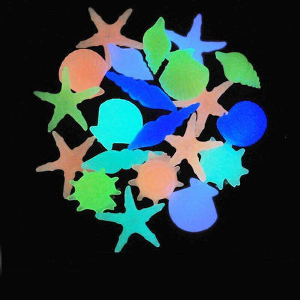 UP TO 500X Pebbles Stone Glow in the Dark Rock Fish Tank Stones Garden Road - Aimall