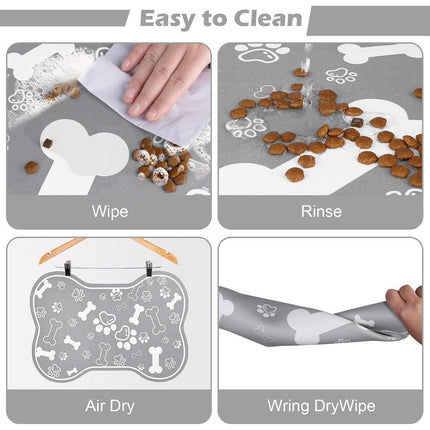 Pet Feeding Mat Non-slip Diatom Mud Absorbent Dirt-resistant Waterproof Placemat