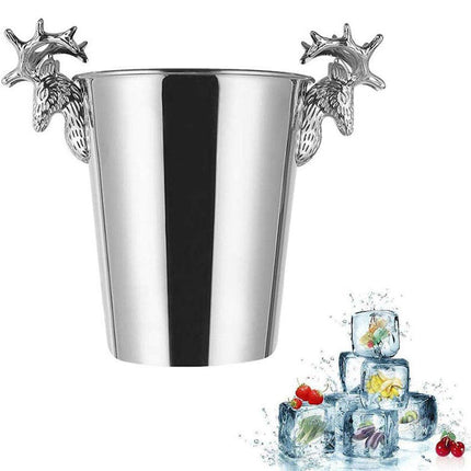 5L Stainless Steel Ice Bucket Champagne Wine Bucket Hotel Bar Ice Container