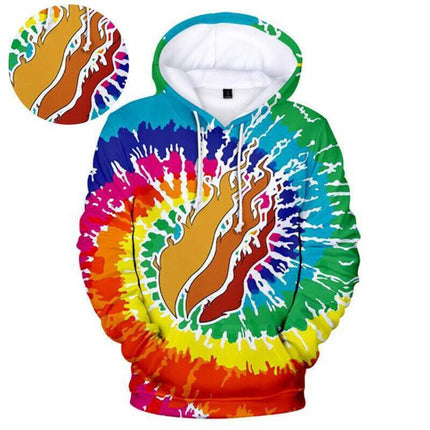 150CM Kids Boys Prestonplayz Flame Hoodie Sweatshirt Jumper Tops Gift 5-10 yrs - Aimall