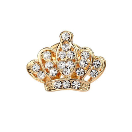 Small Crown Brooch Accessory Fashion Corsage Pin Jewelry Women Men Gift