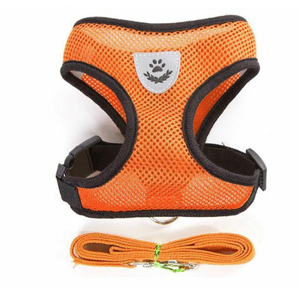 S Size Pet Dog Cat Puppy Soft Leash VEST Mesh Breathe Adjustable Harness Braces Clothes - Aimall